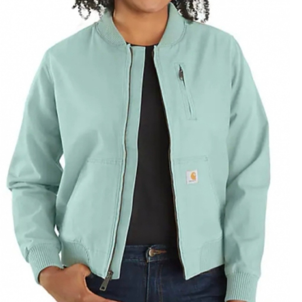 Carhartt Women's Bomber Jacket Light Blue Sz M